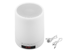 Luz Noturna com Alto falante Bluetooth, Toque Muda Cor, Relógio Despertador Inteligente, Mp3 Player | S/MARCA