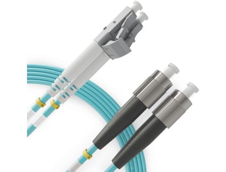 Cabo de fibra óptica duplex multimodo LC para FC OM4 (100 metros 1 unidade) Patch Cord de fibra óptica dupla UPC/UPC 50/125 40G (LSZH) BEYONDTECH