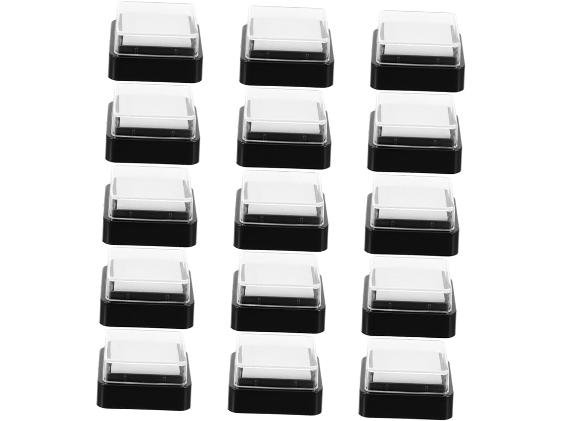Conjunto De 15 Almofadas De Tinta Multiuso Para Scrapbooking, Tecido, Madeira E Papel Almofadas De Tinta Práticas Gokoco