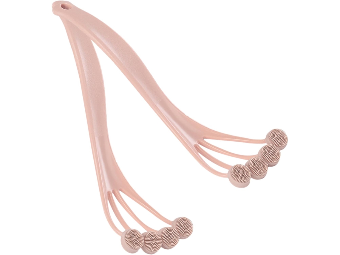Bestyash Conjunto De 2-escovas Silicone Com Cabo Longo Para Esfoliação E Limpeza Corporal
