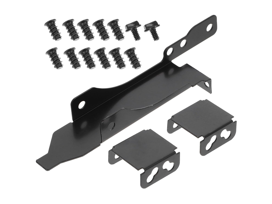 Suporte Duplo De Ferro Preto Para Ventoinhas De Pc.