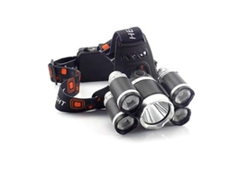 Lanterna de Cabeça de Led Farol de Cabeça Lanterna de Cabeça Recarregável Usb 18650 Tocha Acampamento Caminhadas Noite Pesca Luz Preto YIZHOOD