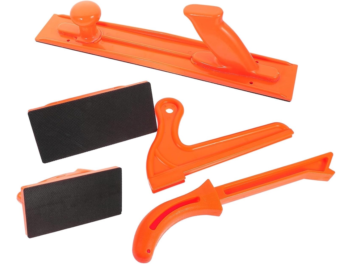 Bloco De Empurrar Para Madeira Laranja, 1 Conjunto De Borracha Abs | Corte E