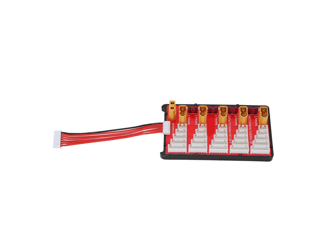 Placa de carregamento paralelo XT60 para baterias Lipo de 2 a 6 células, carregamento balanceado, DC 0-22,2 V 20 A