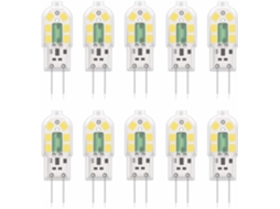 Lâmpada Led, 10 Unidades, Base G4, 2w, 20w, 12v, 6000k, 200lm, Para Uso Residencial, Comercial Ou Substituição De Fontes Convencionais