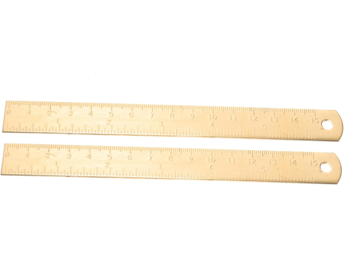 Régua Reta Multifuncional Shineofi, Conjunto De 6 Peças, Material