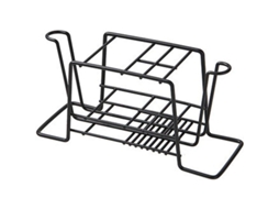 Portacepillos De Succión De Hierro Forjado Para Pared Con Taza Incluida Color Negro