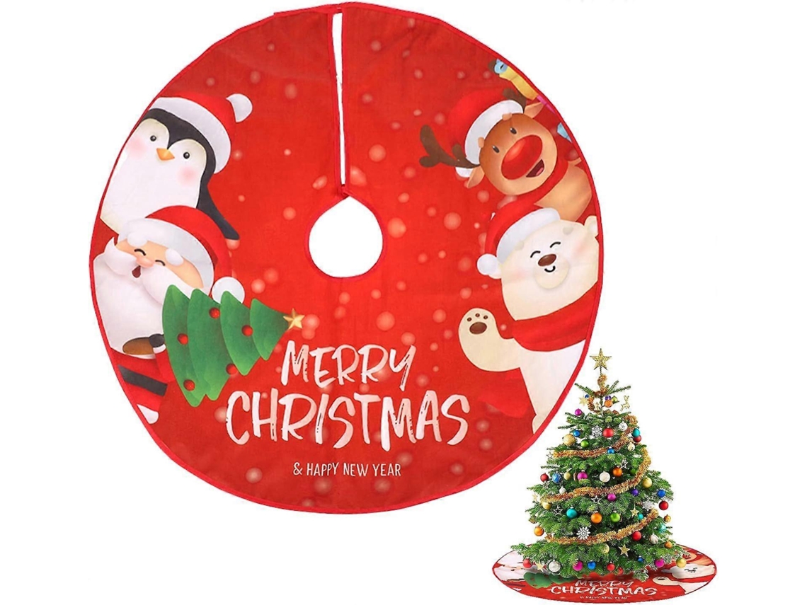 Saia Vermelha Para Árvore De Natal - 90 Cm/35 Polegadas