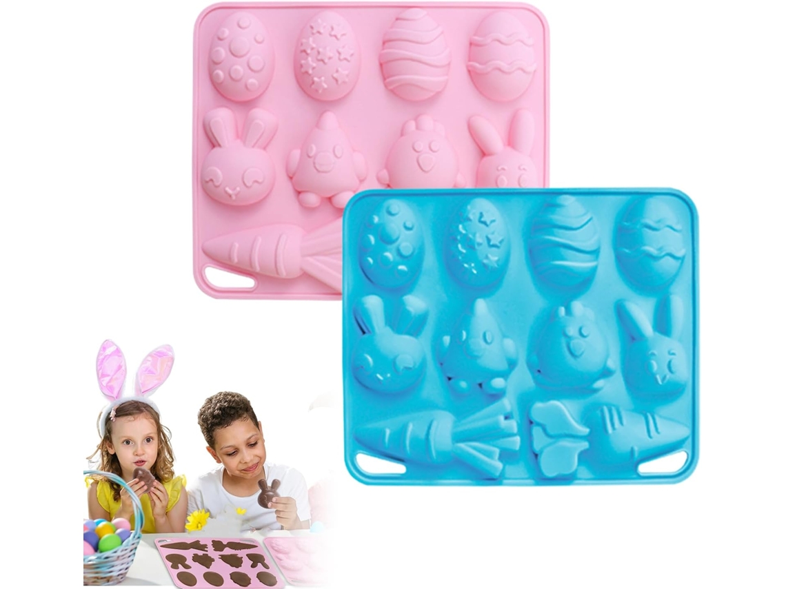Forma De Silicone Páscoa - 10 Compartimentos - Reutilizável