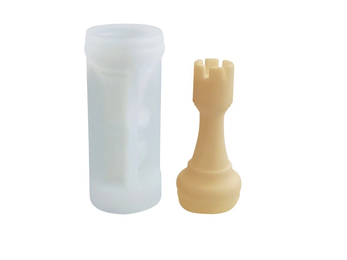 Molde De Silicone Para Velas E Gesso Perfumado (peça De Xadrez)