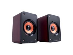 Alto Falantes Tracer Orlando Black Usb 5w 2 Alto Falantes Com Fio Controles De Volume 2 Anos De Garantia