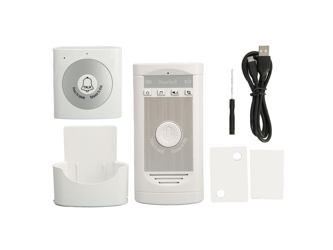 Conjunto Interfone Sem Fio Porta Com Conversa Bidirecional