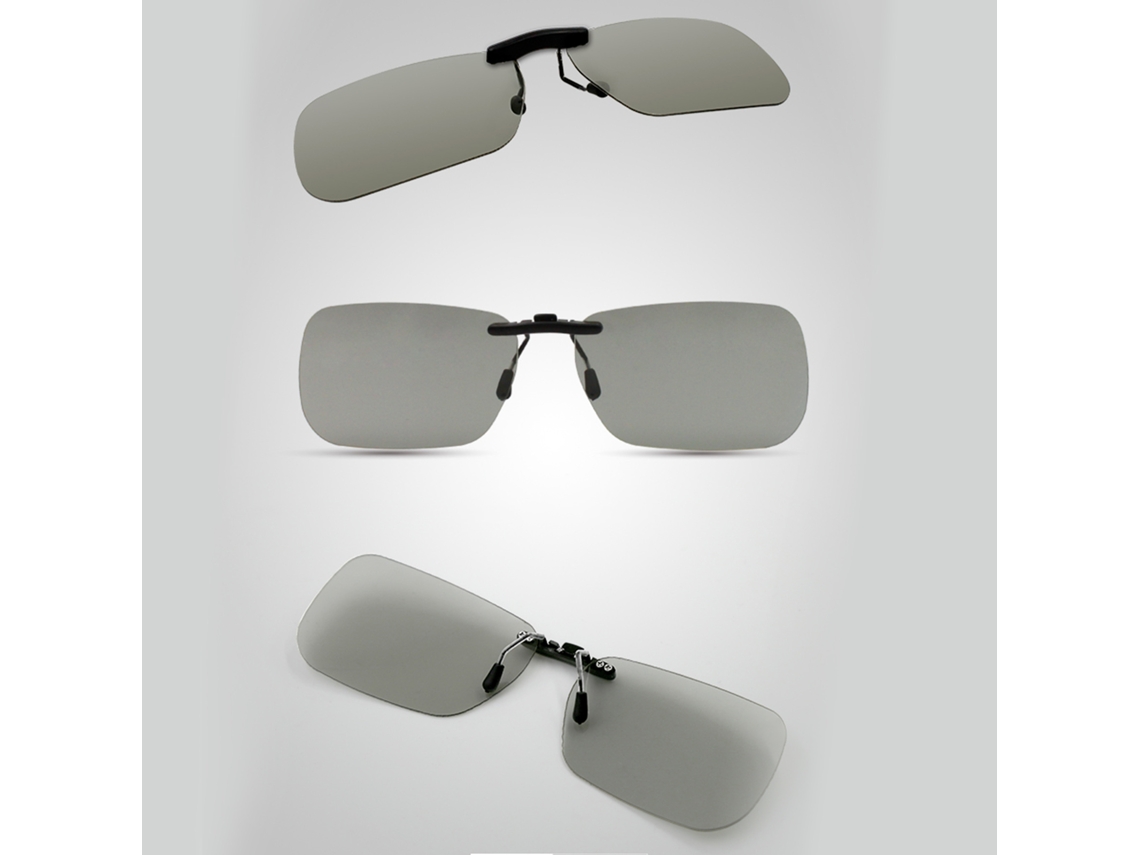 Óculos Mali 3D clip-on, 0,72mm, para miopia, polarizados, passivos, para TV 3D, filmes e cinema