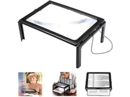 Lupa Para Deficientes Visuais Com Ampliação De 3x E Iluminação Mãos Livres De Página Inteira. Aquaforge