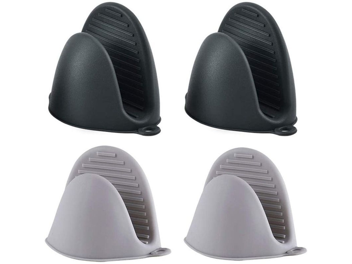 2 Pares De Apoios Para Cabo De Panela De Silicone Resistente Ao Calor E Antiderrapante Para Cozinha, Churrasco E Assado