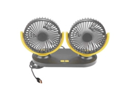 Ventilador Automático Para Ar Condicionado De Carro Fydun 12v, Ventilador Principal Usb Amarelo Preto