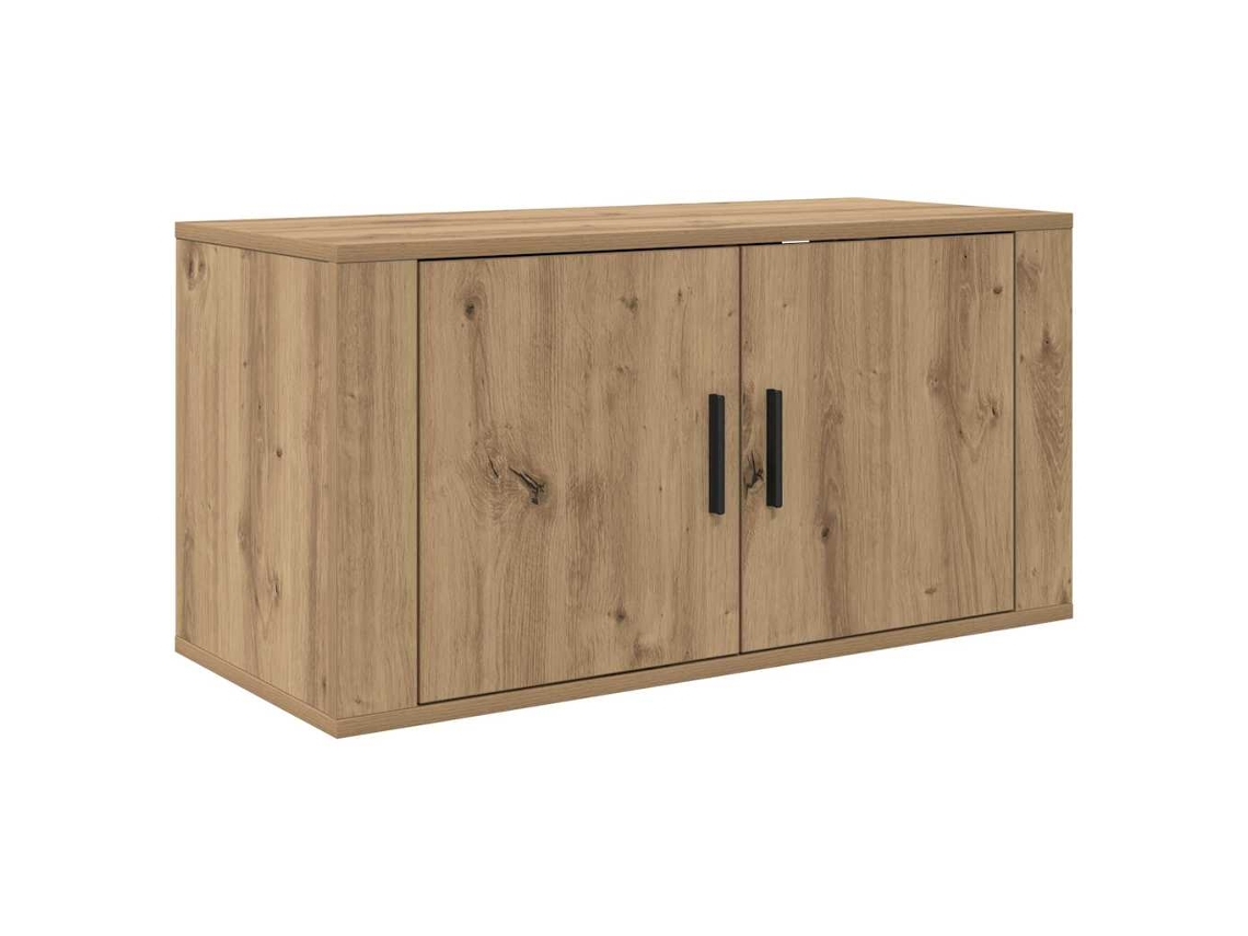 Conjunto 3 Solução De Armazenamento De Parede Vidaxl Castanho Derivados De Madeira (80 X 34,5 X 40 Cm)