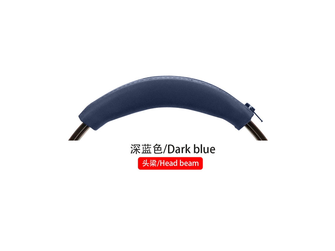 Acessórios Para Fones De Ouvido Compatíveis Com A Faixa De Cabeça De Silicone Azul Escuro Sony Wh H920n. Yunzii (tipo Zíper)