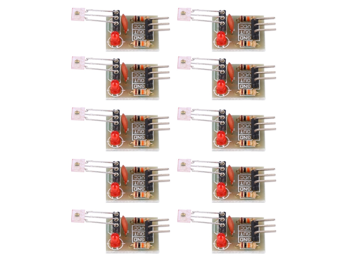Peças de Receptor Laser 5V, Sensor de Irradiação Laser, Não Modulado, 5 peças