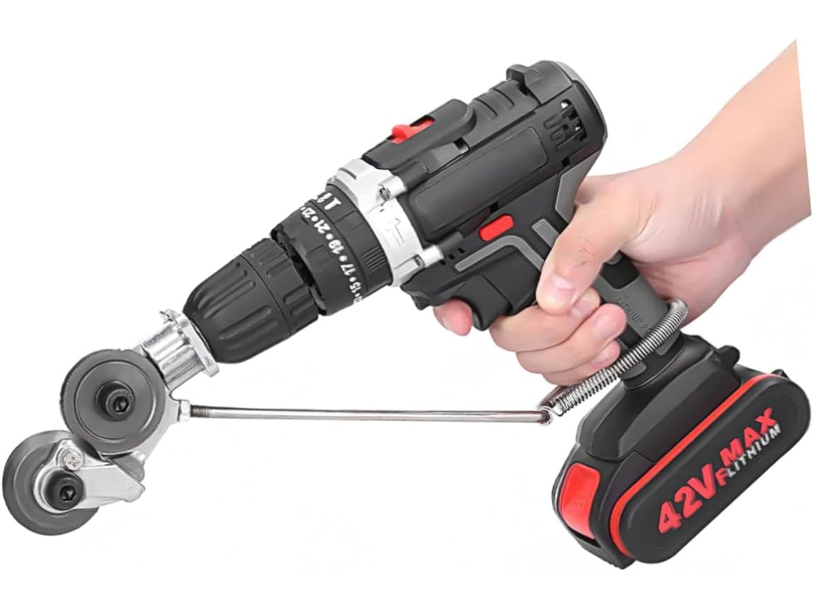 Adaptador De Tesoura Para Corte De Chapas Metálicas, Acessório De Corte Para Furadeira Elétrica, Cor Gokoco