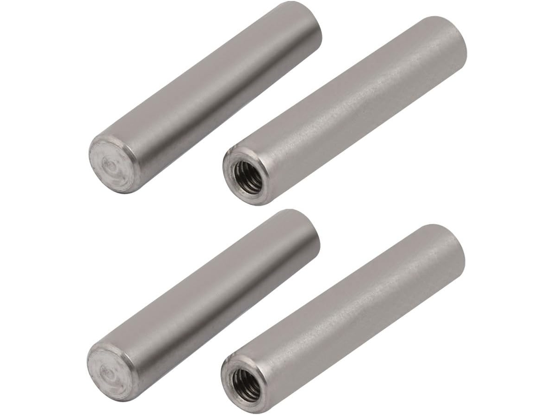 Pino Redondo 304 com Rosca Fêmea M6, 10mm X 50mm , 4 Pçs CHABERLU