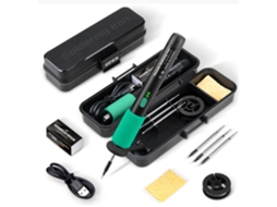 Soldador De Estanho Set Ferro De Solda Digital Sem Fio Com Display Ohpa C213 Preto