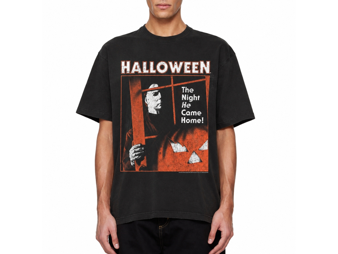 Rockinstone Halloween Coming Home Smoke T-shirt Size:s