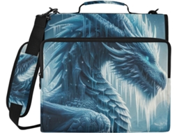 Icy Bolsa Organizadora Dragon Escola E Trabalho, Estojo Com Zíper E Pasta De 3-argolas, Impermeável