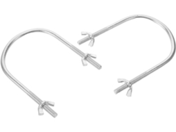 Conjunto De 2 Suportes Metálicos Universais Com Rodízios Para Radiadores Elétricos