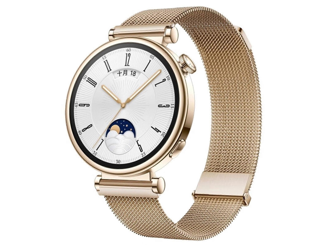 Pulseira Milan Dual Mmagnética Em Aço Para Huawei Watch Gt 4 41mm