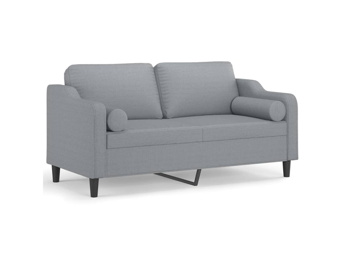 2-seater Sofa, 2-seater Sofas Vidaxl Cinzeto Tecido (n/a)