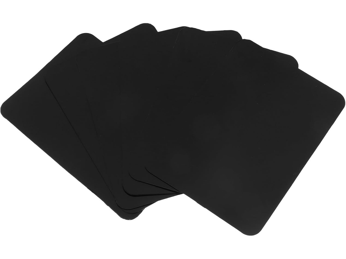 Conjunto De 6 Quadros Preços Kisangel Em Pvc Preto Para Supermercados, Fáceis De Escrever, Apagáveis E Ideais Para