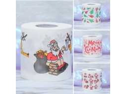 Rolo de Papel Higiênico de Natal Casa Papai Noel Rolo de Banho Papel Higiênico Suprimentos de Natal Decoração de Natal Rolo de Lenço 10*10Cm Decoração