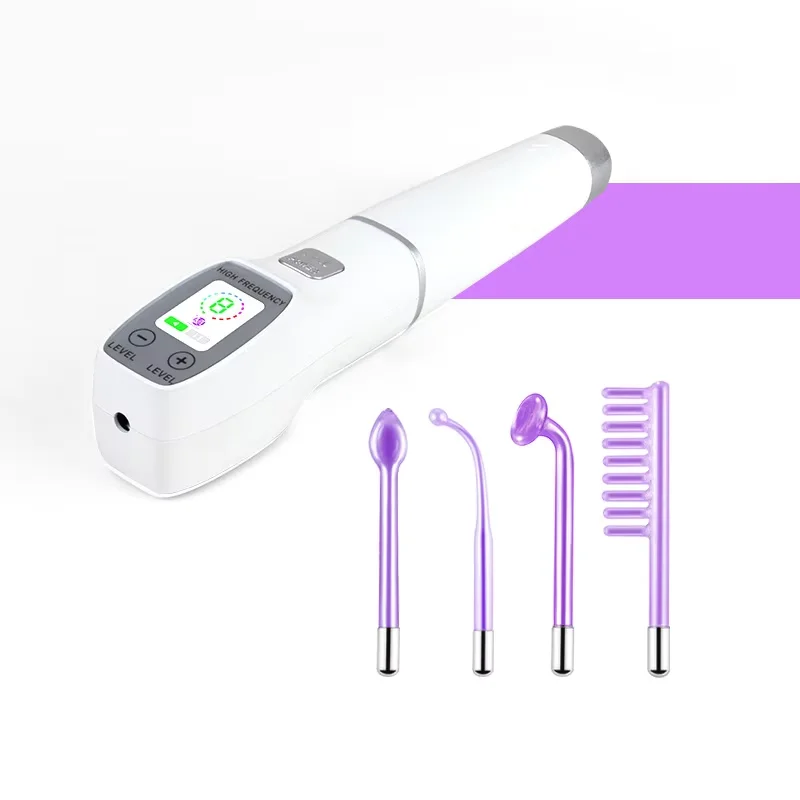 (roxo, Padrão Europeu) Bastão Elétrico Portátil Para Tratamento Facial Rejuvenescedor E Firmador