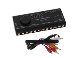 Multifuncional 4 em 1 Interruptor Rca de Áudio e Vídeo para Caixas de Tv de Computador com Projetor ALLINLESS