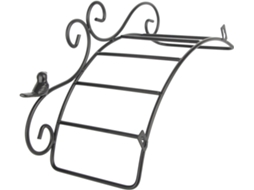 Suporte De Parede Elegante Para Mangueira De Jardim Na Cor Preta, Mantém Tudo Organizado.
