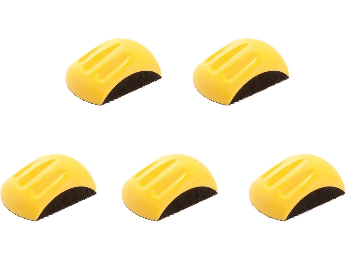 Conjunto De 5 Blocos Lixa Manual 15 Cm (6 Polegadas) Para Com Sistema Fixação Por Velcro, Discos