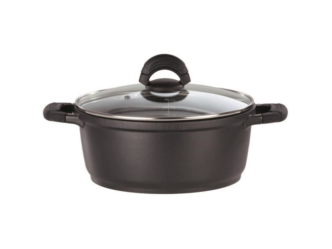 Faitout De Alumínio Gsw Silcoguss 28 Cm Indução Preto