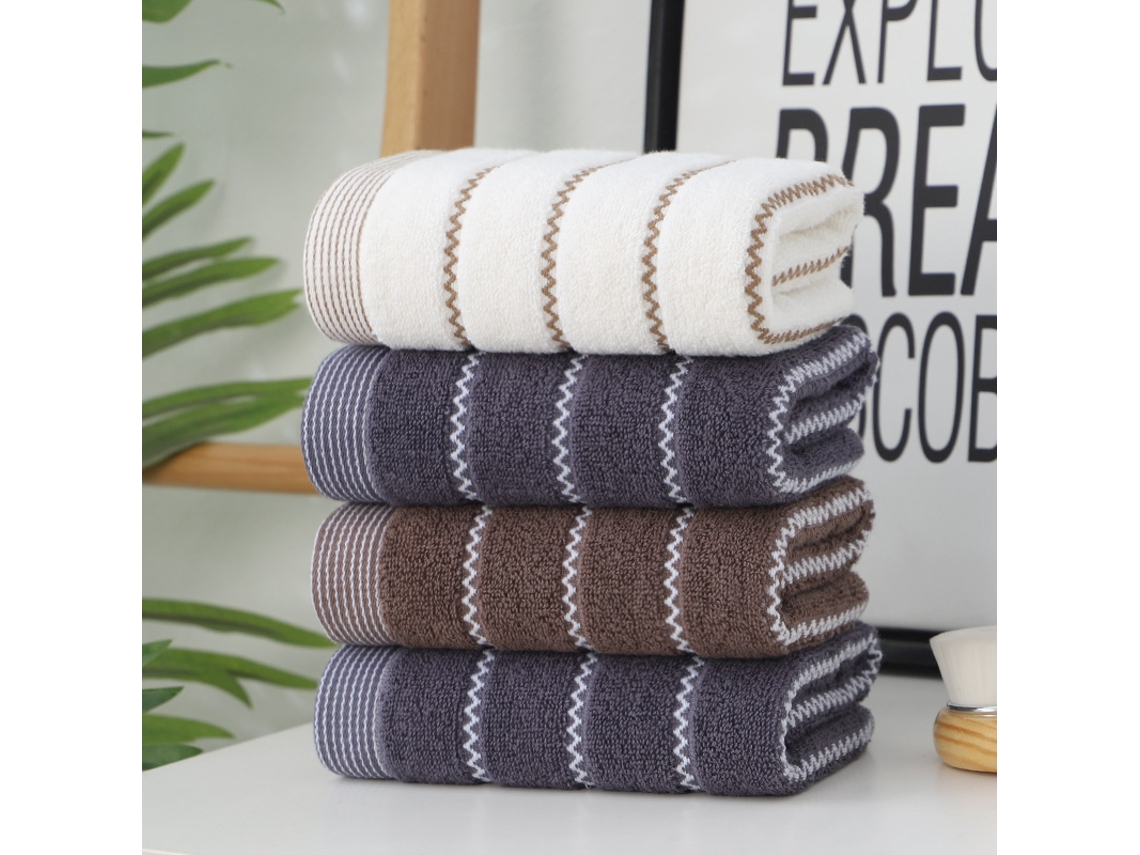 Conjunto de 4 Toalhas de Algodão Macias e Absorventes AQUAFORGE