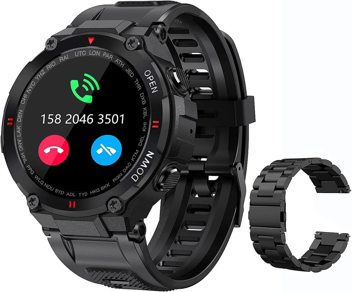 Relógios inteligentes Vayotoy para homens com Bluetooth, chamadas e voz