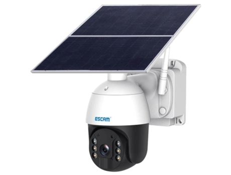 Câmera de Segurança Ip ESCAM Qf624 Solar Wifi 24 Horas Gravando Branco