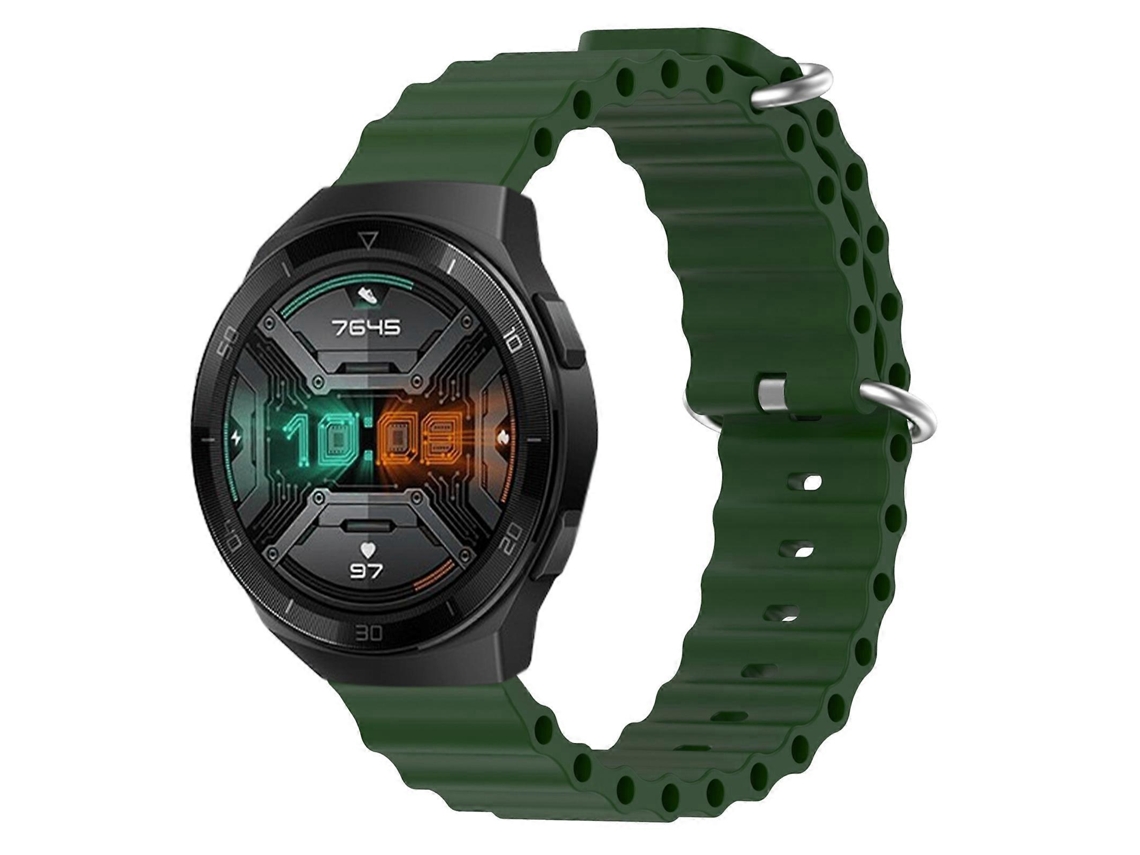 Pulseira De Silicone De Cor Sólida Estilo Oceano Para Huawei Watch Gt 2e 22mm