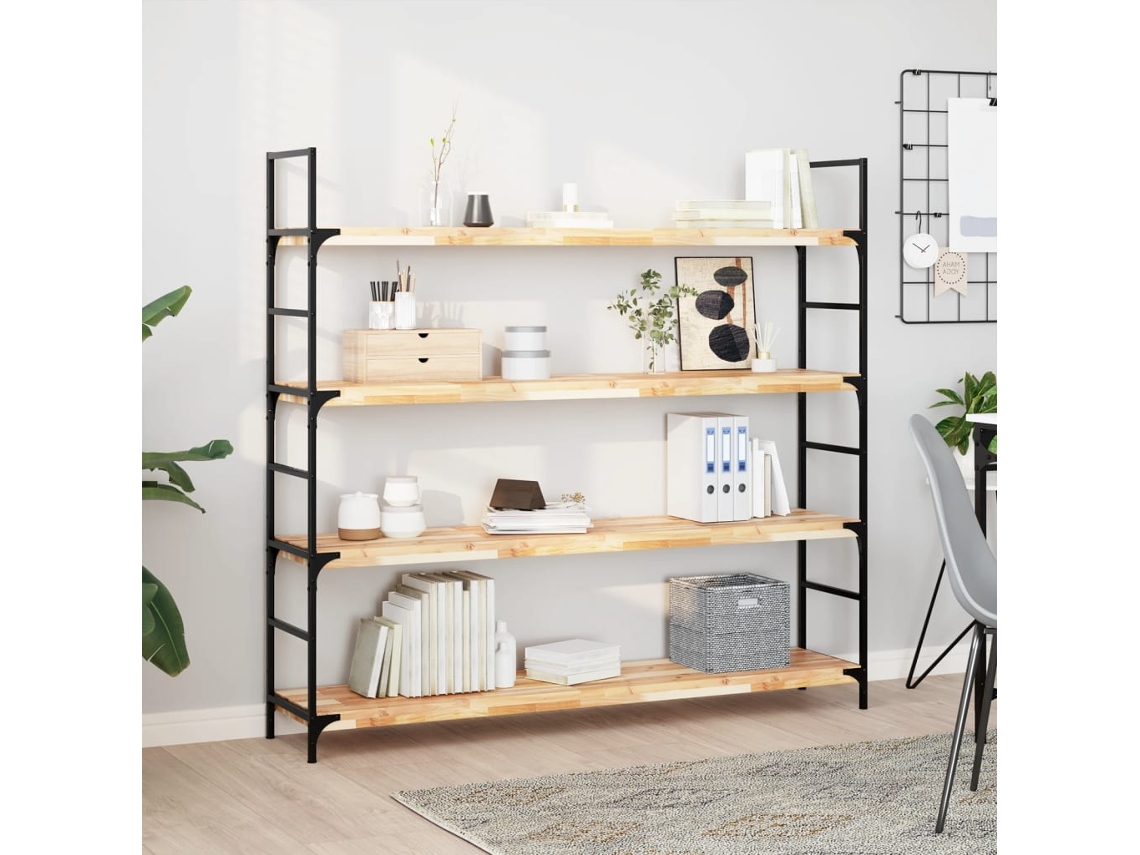 Vidaxl Prateleira Flutuante 120x30x4 Cm Acácia Maciça Não Tratada