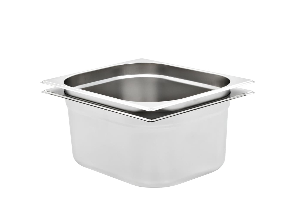 Gastronorm Container, Gastronorm Containers Vidaxl Prateado Aço Inoxidável (325 X 265 X 150 Mm)