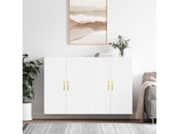 Vidaxl Armários De Parede 2 Pcs 69,5x34x90 Cm Branco