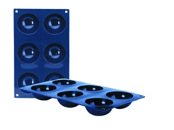 Molde 6 Cav.Semiesf.Blueberry 7X3 Cm IBILI Ref.