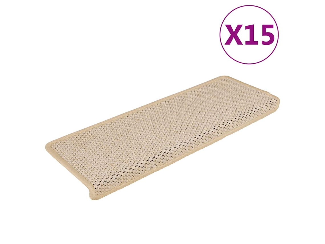 Stair Mat, Stair Mats Vidaxl Creme Tecido (n/a)