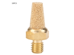 Silenciador Pneumático De Latão Com Fio Macho Filtro Redutor De Ruído Exaustão M5 (10pcs)