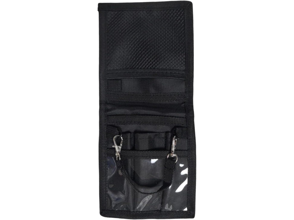 Bolsa organizadora de cintura para amamentação.