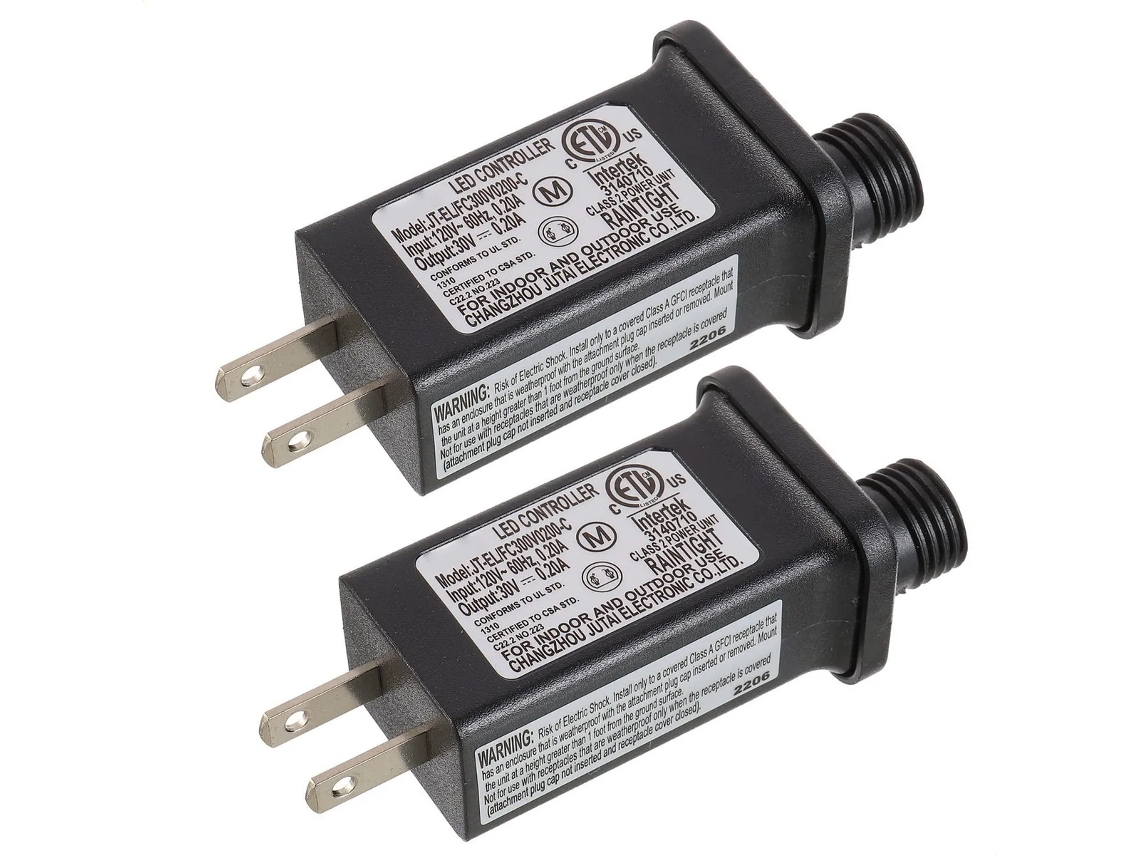 Transformador Led De 30v 6w, 8 Modos, Ip44 (pacote Com 2)